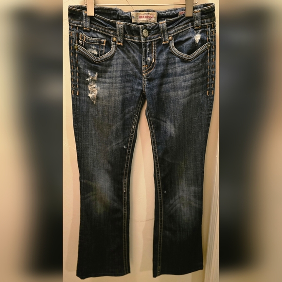 MEK Denium Embroidered Boot Cut Jeans for Women 28 x 30 - Picture 2 of 7